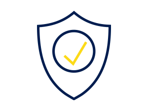 Symbol Schild mit Haken