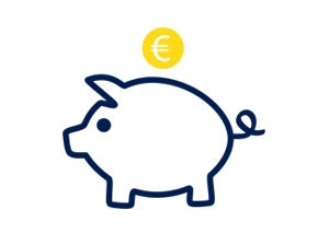 Sparschwein gezeichnet